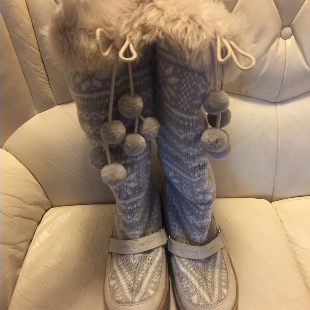 Juicy couture winter boots faux fur